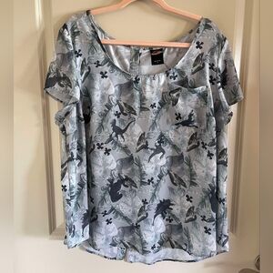 Torrid Jurassic Park plus sized blouse